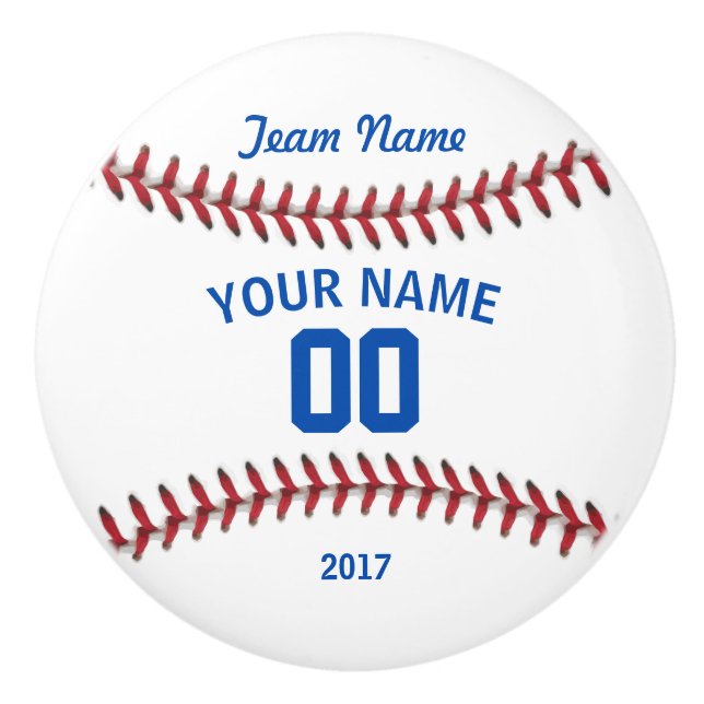 Team Baseball Sport Ceramic Knob (Front)