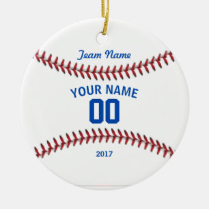 Team Baseball Sport Ceramic Tree Decoration