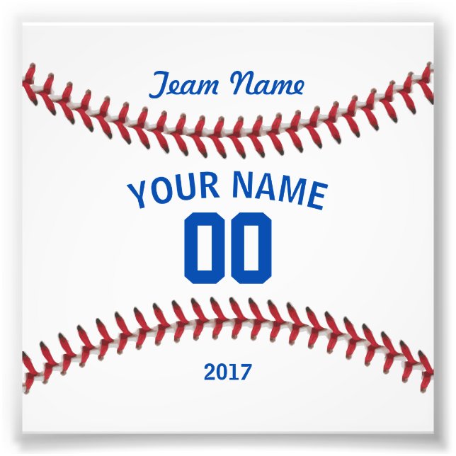 Team Baseball Sport Photo Print (Front)