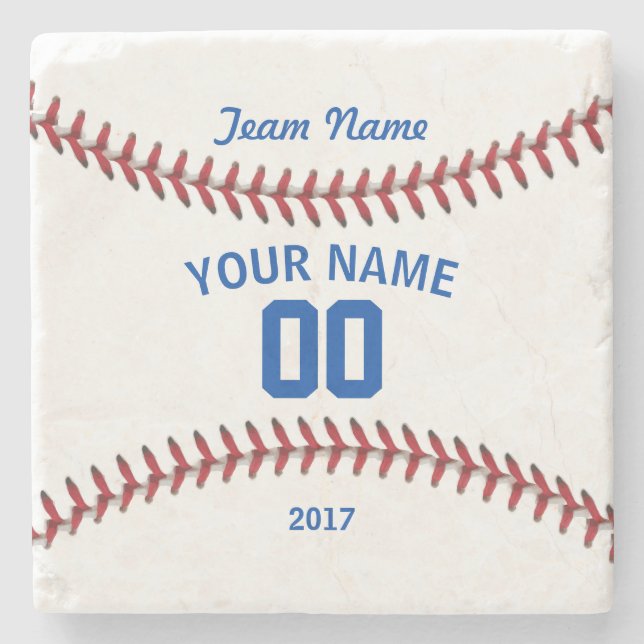Team Baseball Sport Stone Coaster (Front)