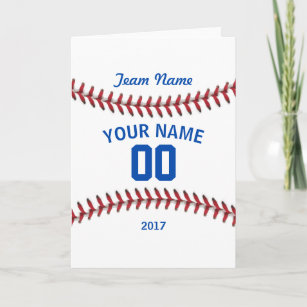 Team Baseball Sport Thank You Card