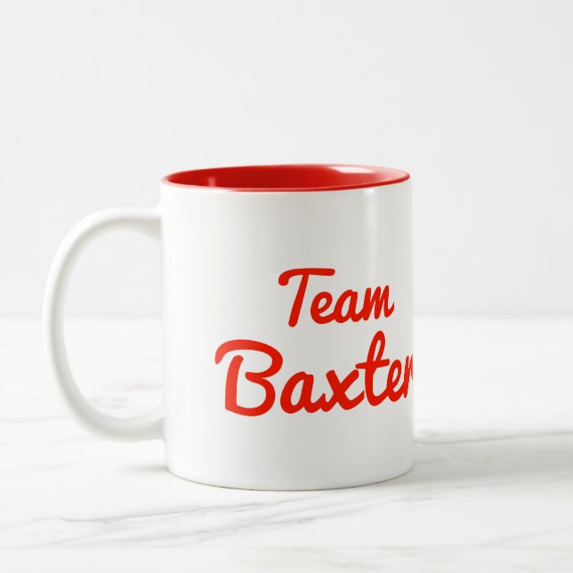 Team Baxter Two-Tone Coffee Mug (Left)