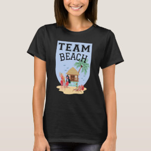 Team Beach Women Palm Tree Hut T-Shirt