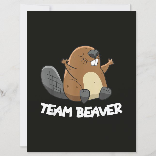 Team Beaver Funny Beaver (Front)