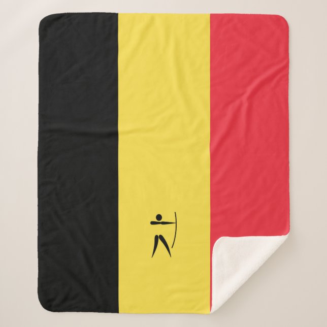 Team Belgium Archery Sherpa Blanket (Front)
