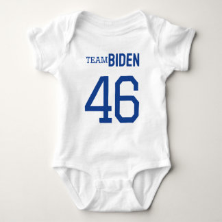 Team Biden 46 Single Sided Jersey Baby Bodysuit