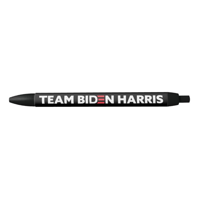 Team Biden Harris Custom Colours Black Ink Pen (Front)
