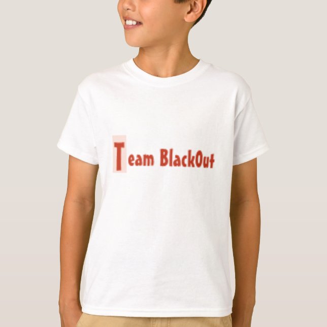 team black0ut logo 2 T-Shirt (Front)