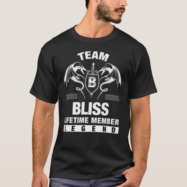 Team Bliss Lifetime Member T-Shirt (Front)