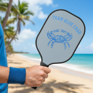 team  blue crab pickleball paddle