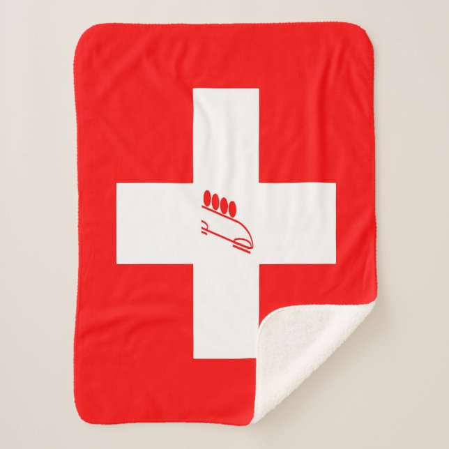Team Bobsled Switzerland Sherpa Blanket (Front)