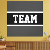 TEAM Bold Athletic Dark Grey Black White Stripes