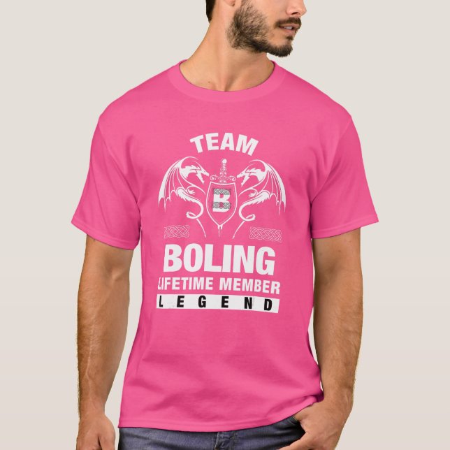 Team Boling Lifetime Member   T-Shirt (Front)