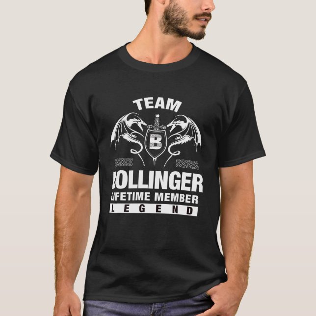 Team BOLLINGER Lifetime Member Gifts T Shirt (Front)