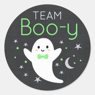 Team Boo-y gender reveal stickers