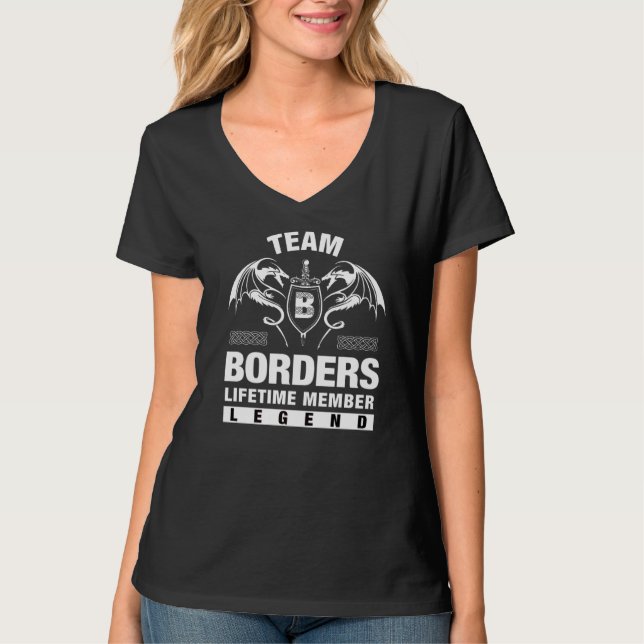 Team Borders Lifetime Member T-Shirt (Front)