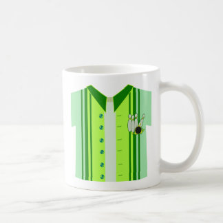 Team Bowling Shirt Cartoon Fun Retro Design Coffee Mug