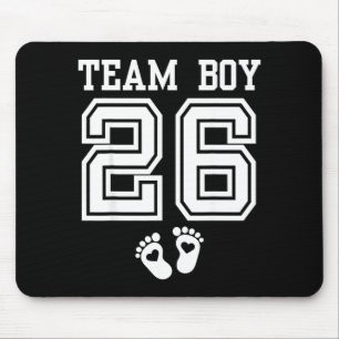 Team Boy 2026 Gender Reveal Baby Shower Matching F Mouse Mat