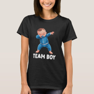Team Boy Baby Announcement Gender Reveal Party T-Shirt