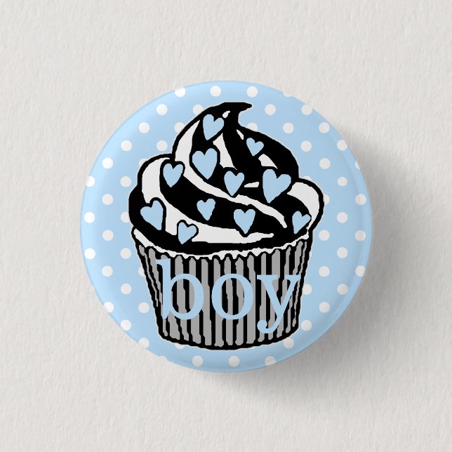 Team Boy-Baby Shower 3 Cm Round Badge (Front)