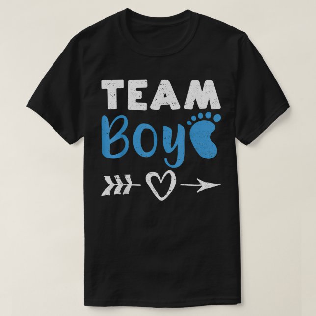 Team Boy  Baby Shower  T-Shirt (Design Front)