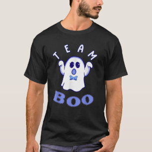 Team Boy Boo We Love You Halloween Gender Reveal P T-Shirt