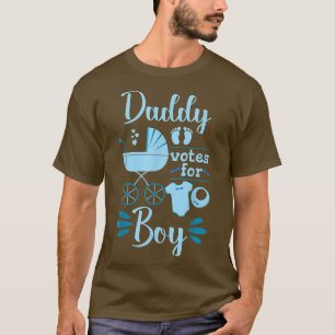 Team Boy Future Dad Baby Shower Daddy Gender Revea T-Shirt