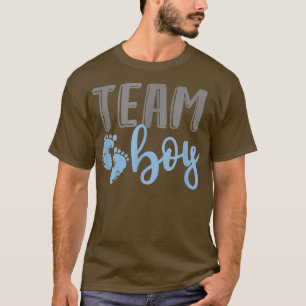 Team Boy Gender Reveal Baby Shower For Mum Dad Kid T-Shirt