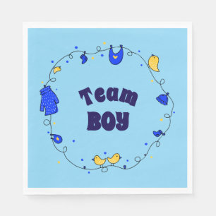 Team Boy Gender Reveal Napkins