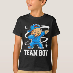 Team Boy Gender Reveal Party Baby Announcement T-Shirt