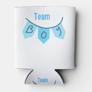 Team Boy, Gender Reveal Table Can Cooler 
