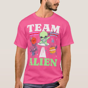 Team Boy Girl Alien Ufos Gender Neutral Gender Rev T-Shirt