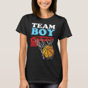 Team Boy Sketll Gender Reveal Blue T-Shirt