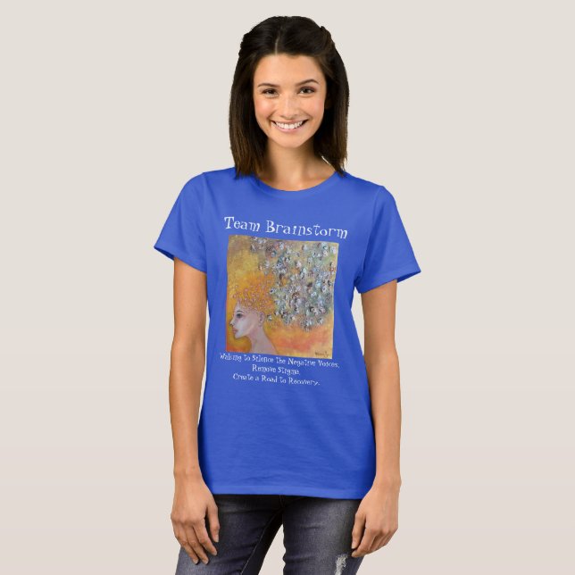 Team Brainstorm Mental Health Awareness Art T-Shirt (Front Full)