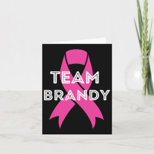 Team Brandy Personalised Breast Cancer Awareness Card