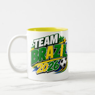 TEAM BRAZIL 2026 Soccer Fan Mug   Brazilian