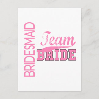 Team Bride 1 BRIDESMAID Postcard