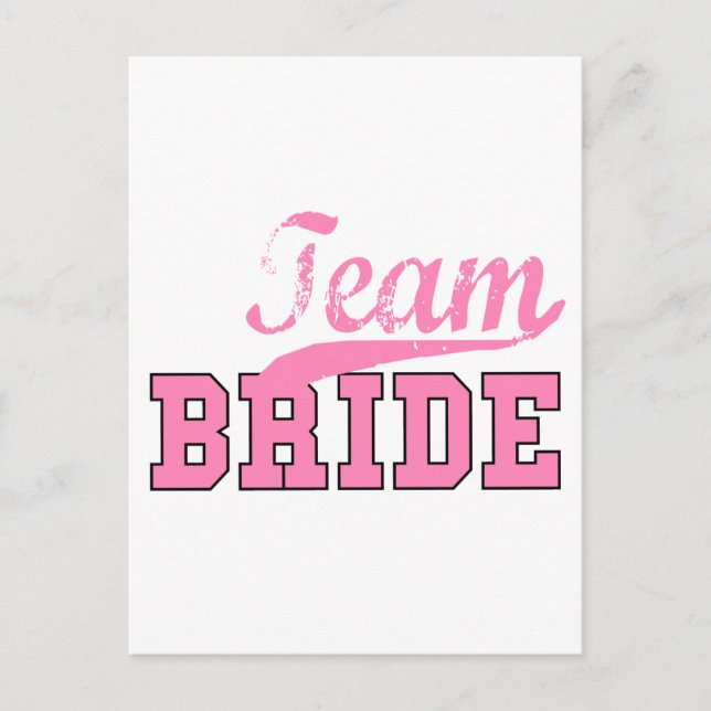 Team Bride 1 Postcard (Front)
