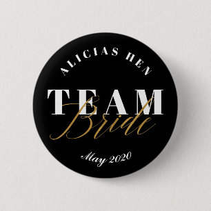 TEAM BRIDE 6 CM ROUND BADGE