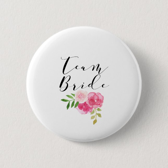 Team Bride 6 Cm Round Badge (Front)