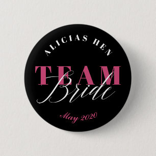 TEAM BRIDE 6 CM ROUND BADGE