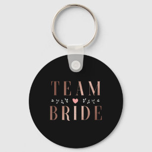 Team Bride Bachelor Bridal Shower Wedding Party Sq Key Ring
