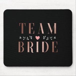 Team Bride Bachelor Bridal Shower Wedding Party Sq Mouse Mat