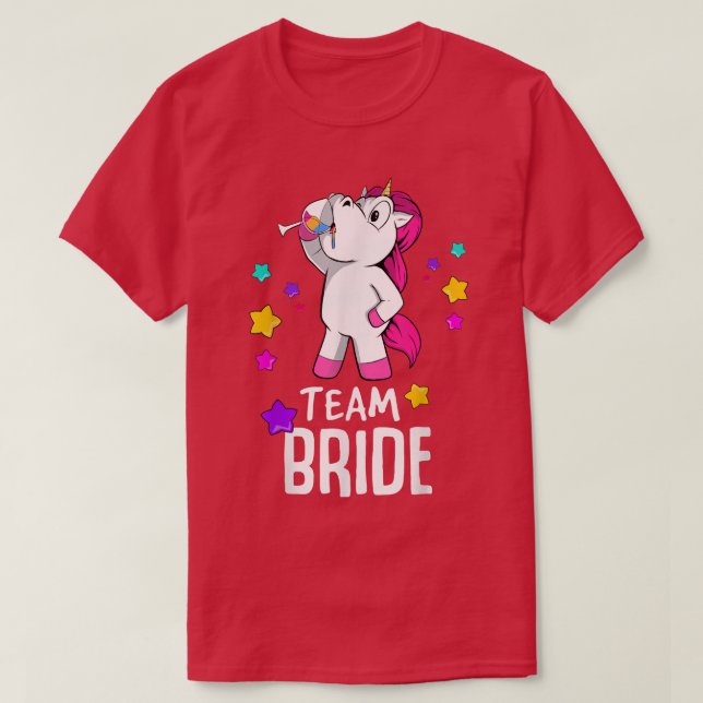 Team Bride Bachelorette Party 476 T-Shirt (Design Front)