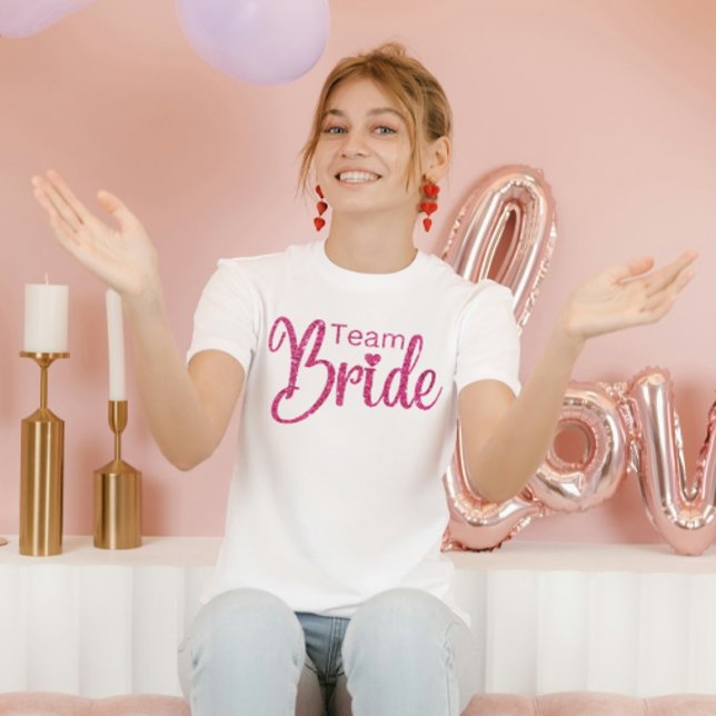 Team Bride Bachelorette Party Bridesmaids Bridal T-Shirt (Creator Uploaded)