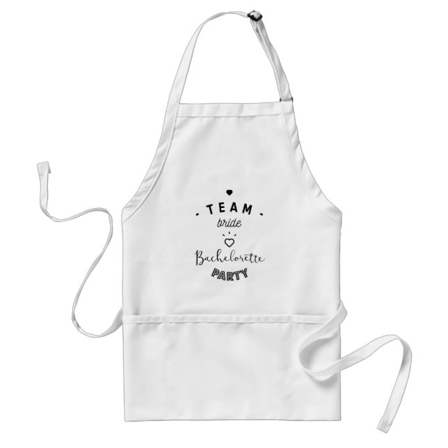 Team bride bachelorette party standard apron (Front)