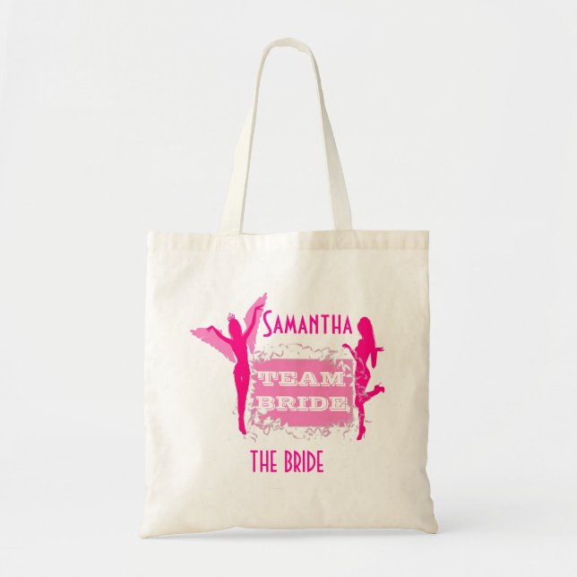 Team Bride bachelorette party Tote Bag (Front)