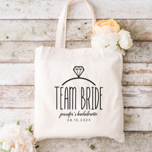Team Bride Bachelorette Tote Bag