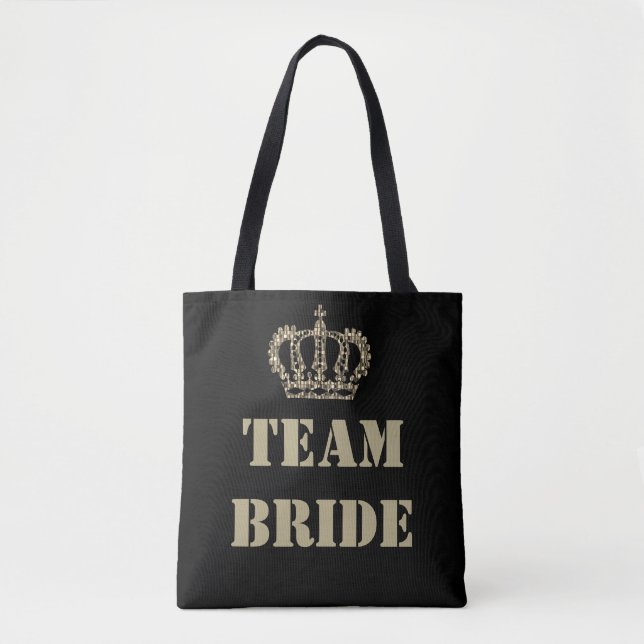 Team bride bachelorettes and hens tote bag (Front)