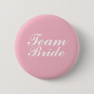 Team Bride Badge Button Pin